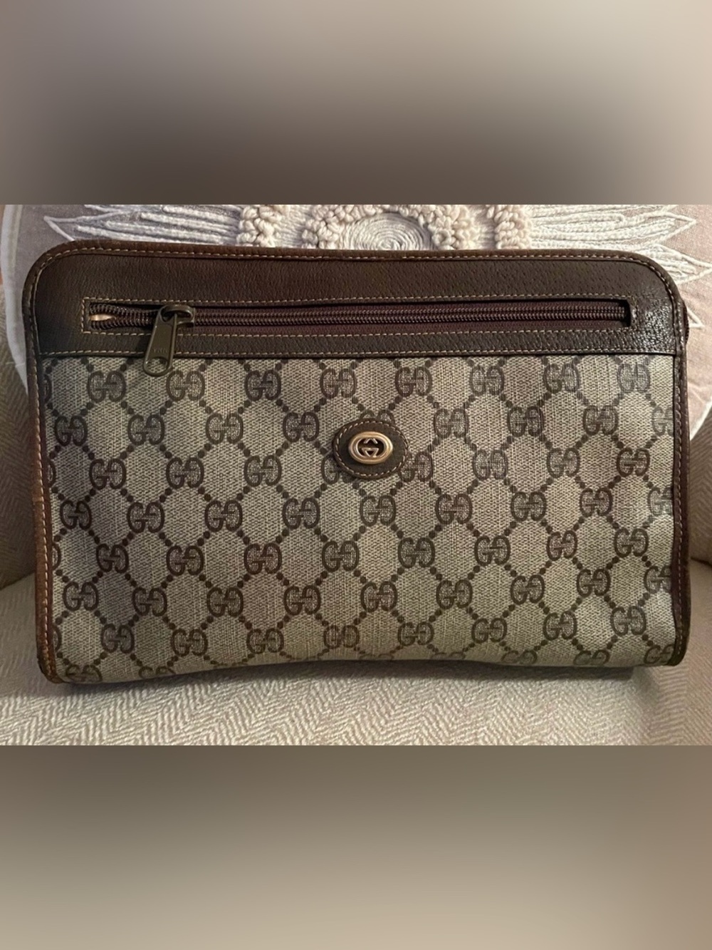 GUCCI monogram clutch